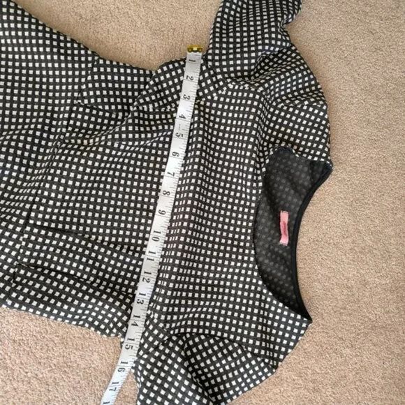 Anthropologie Little Closet Checkered Cottagecore Boho Prairie Mini Dress M - Picture 6 of 9